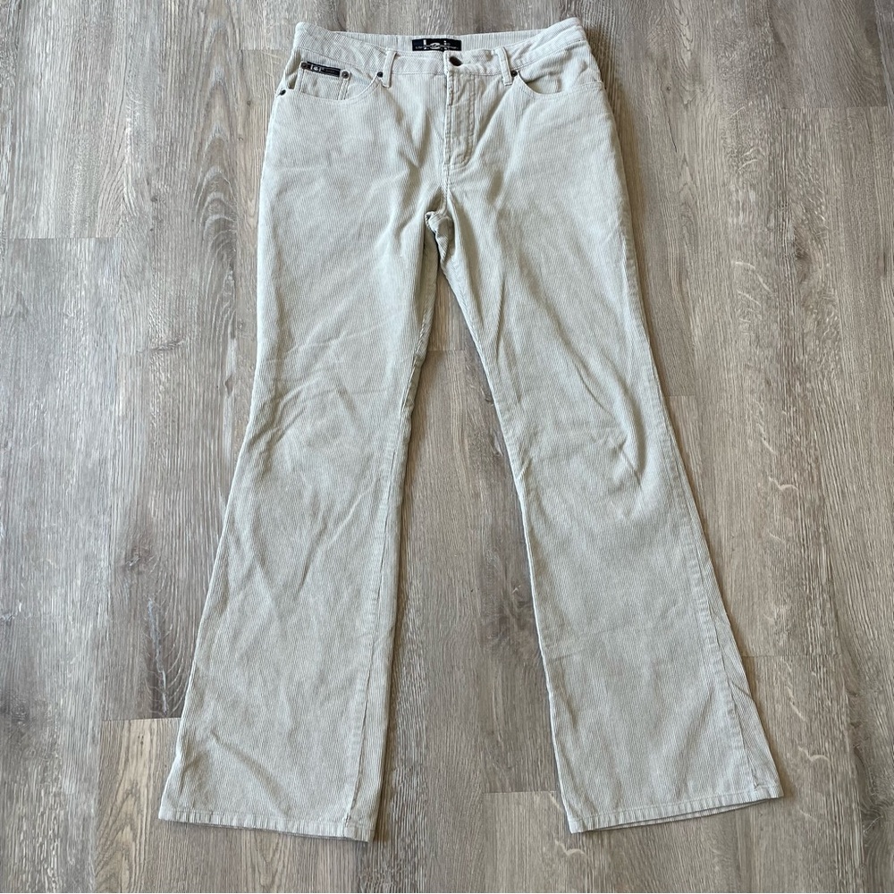 L.E.I. Y2K Vintage Corduroy Flare Pants - Size 9 Taupe